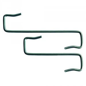 Curved roof tile fixing clip