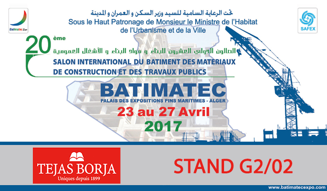 Tejas Borja will be present at Batimatec 2017
