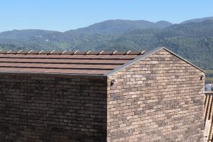 Flat-10 Chocolate roof tile