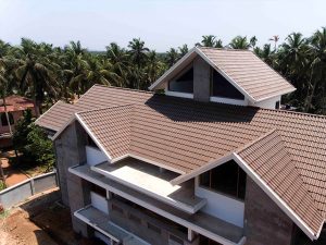 Project with TB-12 Brown roof tile